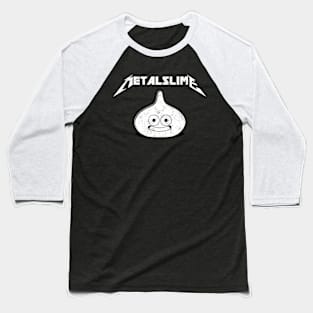 Metal Slime B&W Baseball T-Shirt